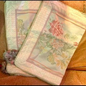 Gorgeous Silk Tapestry Pillow shams button back 2